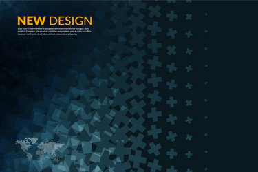 Abstract design elements with cross vector