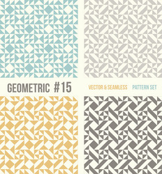 Geometric Pattern Set - Number 15 vector image