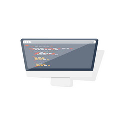 Online Coding and Web Development vector image
