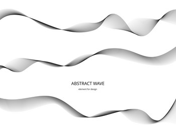 Abstract wave element for design digital vector