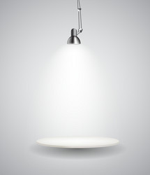 background with lighting lamp empty space vector image