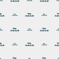 virgo sign seamless pattern with geometric texture vector image