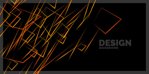 abstract element with dynamic lines vector