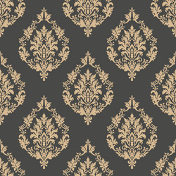 damask seamless pattern background vector image