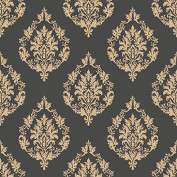 Damask seamless pattern background vector