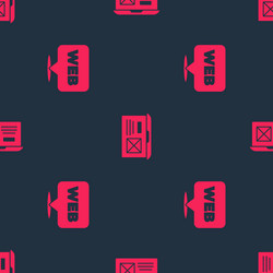 set web and graphic design ui or ux vector image