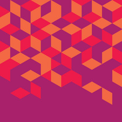 abstract colorful retro geometric modern template vector image