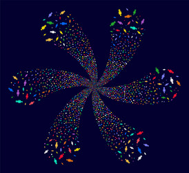 daemon curl twist vector image