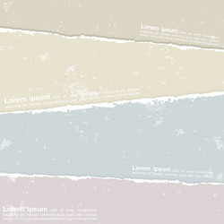 design with colorful torn papers vector image
