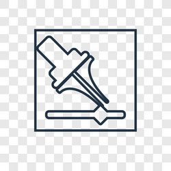 edit concept linear icon isolated on transparent vector image