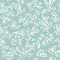 Fir Tree Branch Seamless Pattern vector image