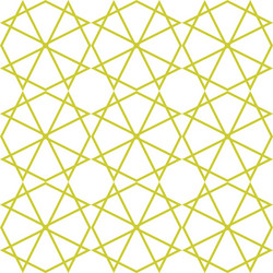 Geometric Line Pattern - White & Green vector image