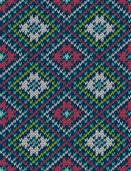 knitted bright seamless winter holiday pattern vector image