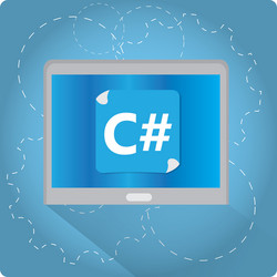 programming language vector image