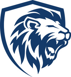 lion head logo design template Vector Image