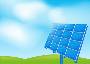 Solar panel element alternative source Royalty Free Vector