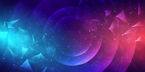 abstract digital technology futuristic circuit ai vector image
