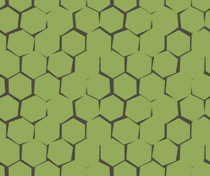 Abstract pattern of unequal cracks hexagons vector