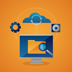 cloud computing concept vector image