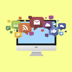 cloud computing vector image