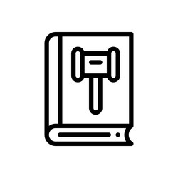 conduct icon thin linear style design isolated vector image