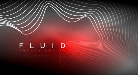 digital flowing wave particles abstract background vector image
