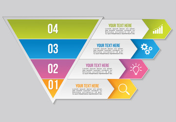 infographic design template with options steps vector image