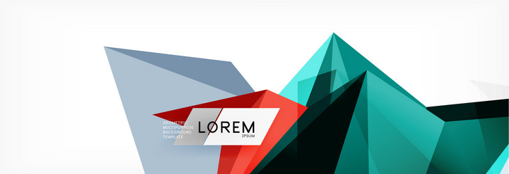 mosaic triangular low poly style abstract vector image