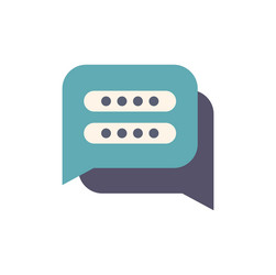 speech bubble showing hidden password with covered vector image