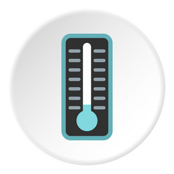 thermometer with low temperature icon flat style vector