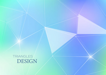 abstract background with triangles and lines vector image