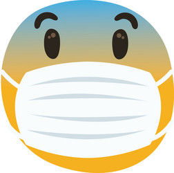 Vecteur Stock Cartoon face vector icon, frightened worry emoji