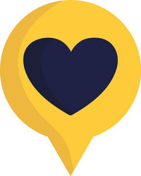 Happy valentines day speech bubble heart love Vector Image