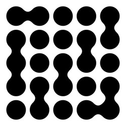 metaball connected dots circles pattern texture vector image