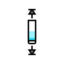 over scroll color icon vector image