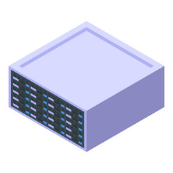 server room data center hosting showing big vector image