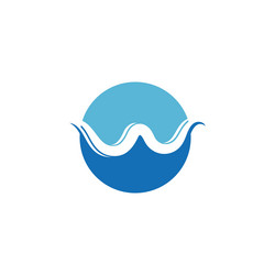 W wave logo icon template Royalty Free Vector Image