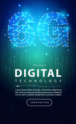 6g network wireless internet wi-fi connection tech vector image