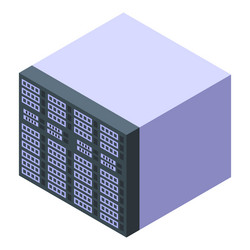 datacenter server providing cloud computing vector image