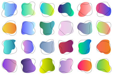 set of abstract graphic design elements hand vector image