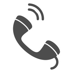 Telephone call icon isolated on white background Vector Image