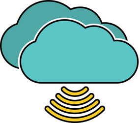 cloud computing design vector image