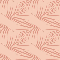 Exotic seamless stylized pattern with simple fern vector