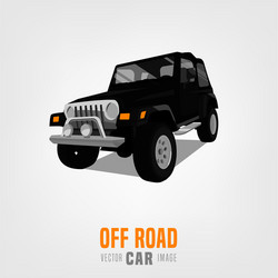 Off road vehicle car logo Royalty Free Vector Image