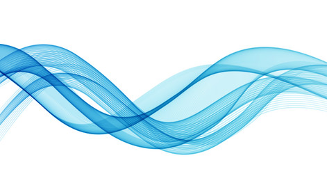 Abstract flowing wave lines background vector