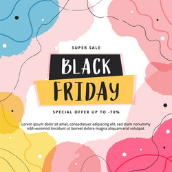 black friday abstract modern banner template vector