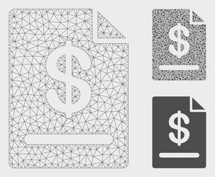 invoice mesh network model and triangle vector image