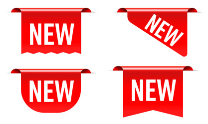 sale tag with new message text realistic design vector image