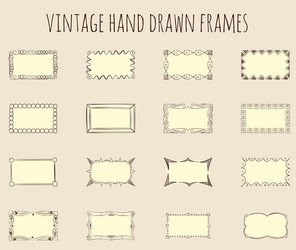 Antique Frame Collection Vector Image
