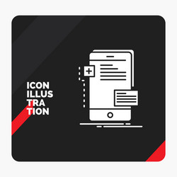 red and black creative presentation background vector image